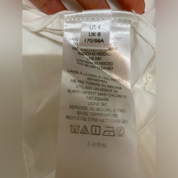 ANTHROPOLOGIE Cotton White Balloon SleeveBlouse Size 4 NWT - Picture 14 of 16